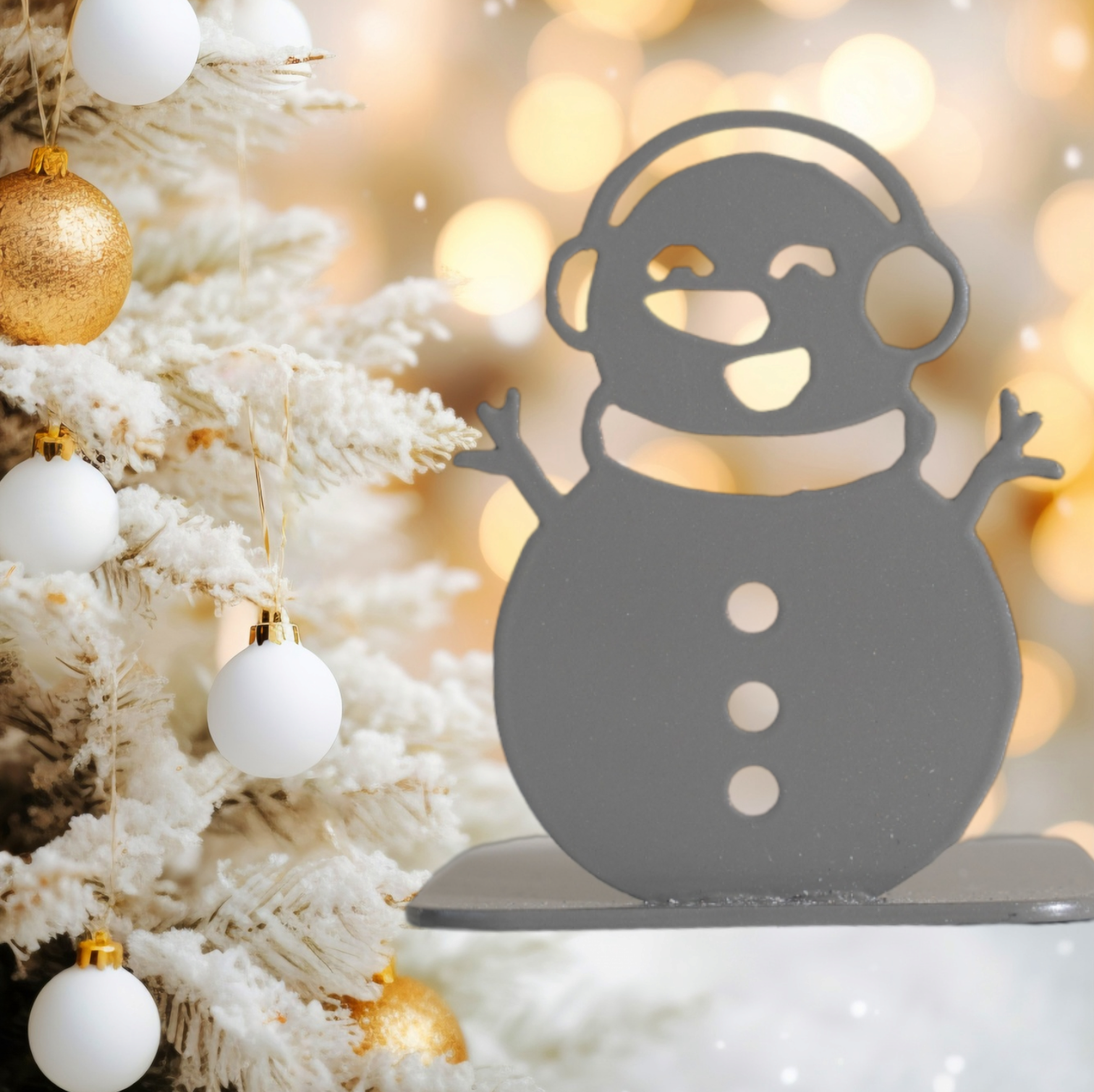 Bougeoir Bonhomme de Neige