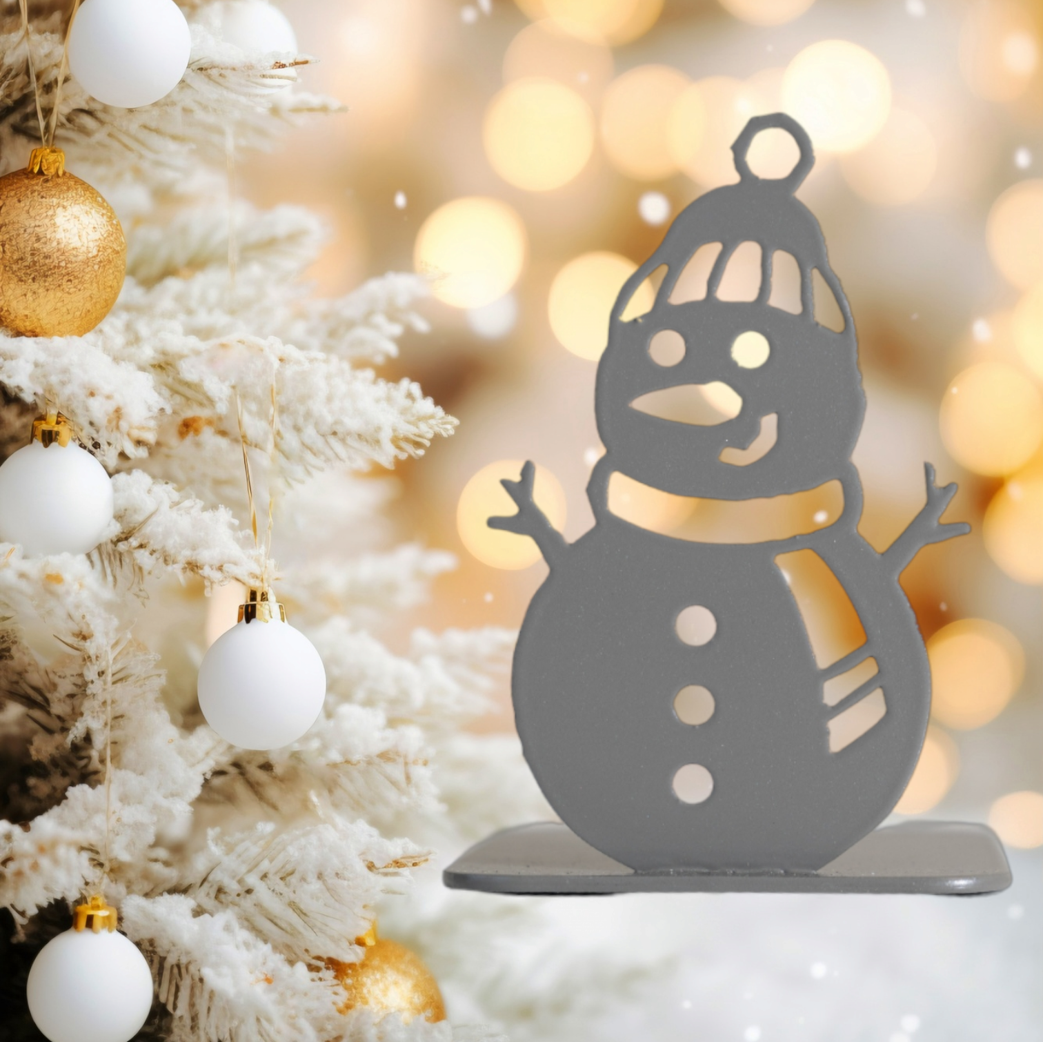 Bougeoir Bonhomme de Neige