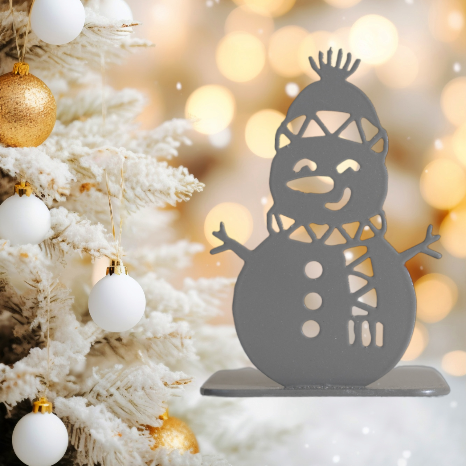 Bougeoir Bonhomme de Neige