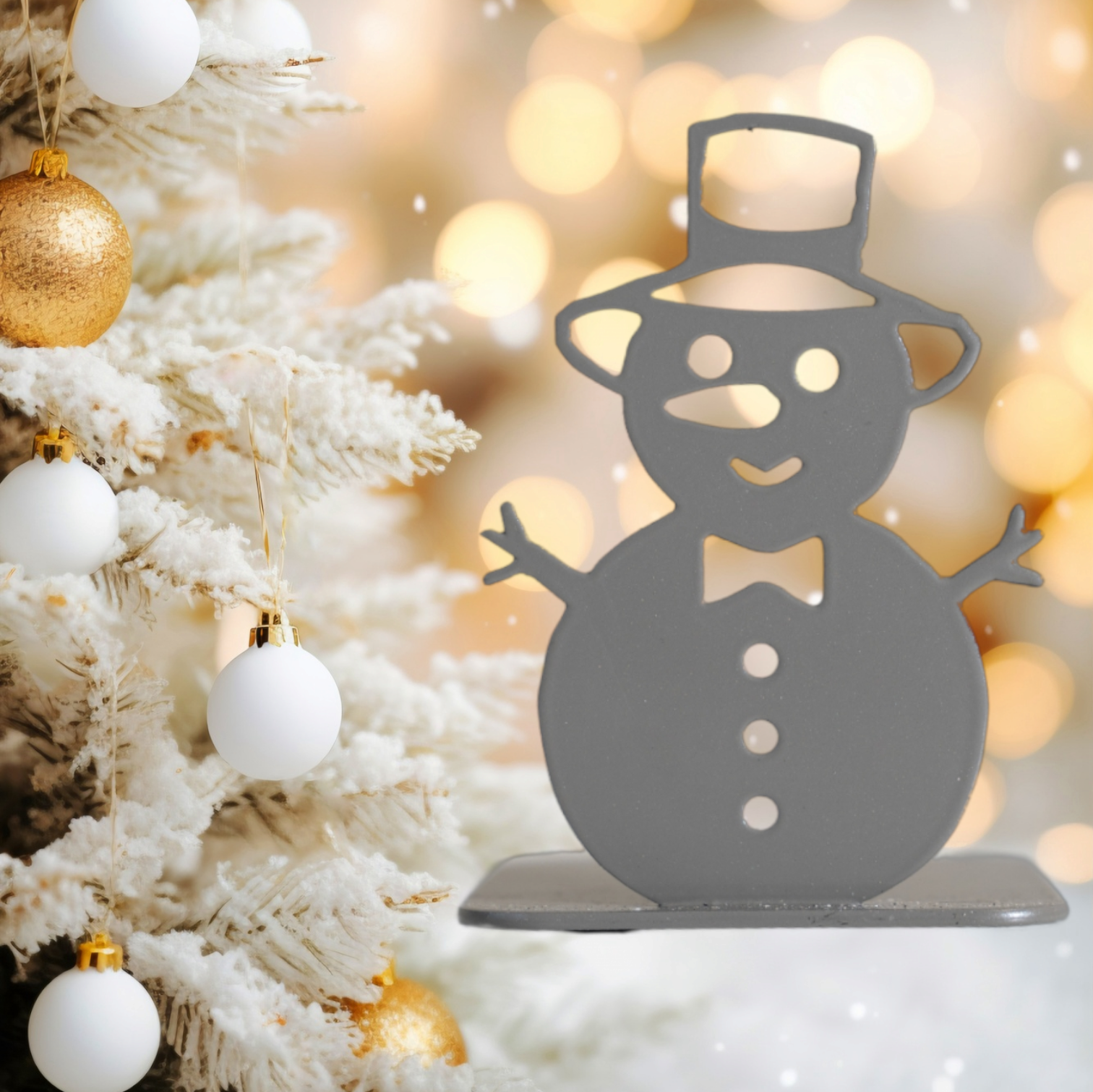 Bougeoir Bonhomme de Neige