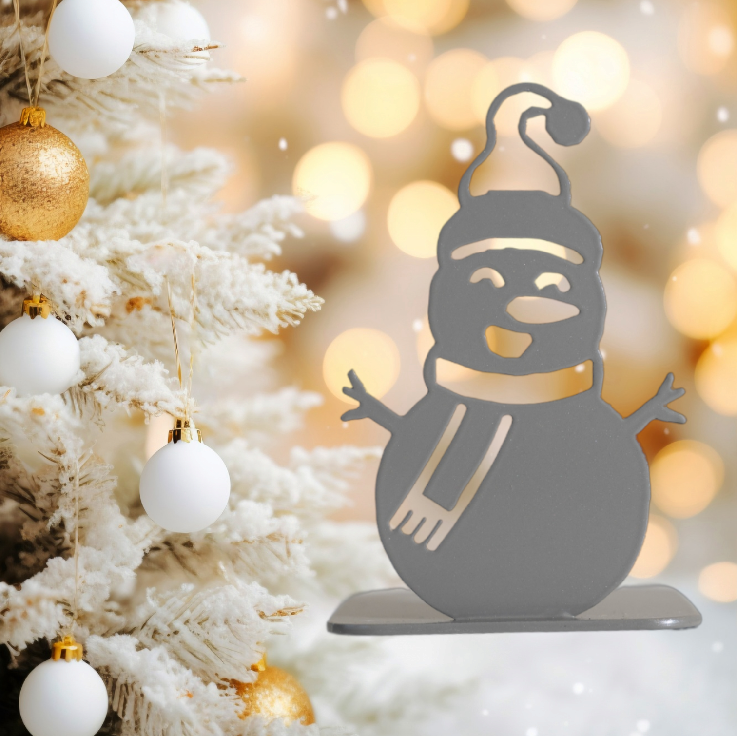 Bougeoir Bonhomme de Neige